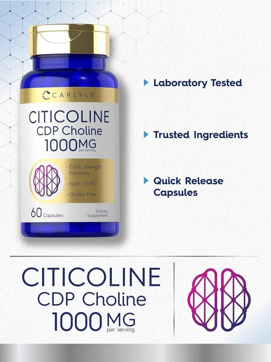 CARLYLE - Carlyle Citicoline CDP Choline 1000Mg. 60 Capsulas - The Red Vitamin MX - Suplementos Alimenticios - {{ shop.shopifyCountryName }}