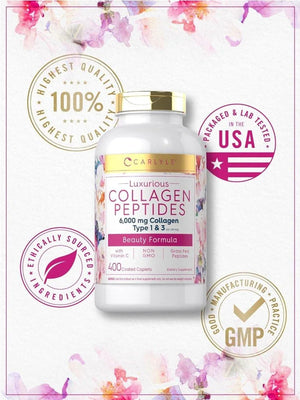 CARLYLE - Carlyle Collagen Peptides 6000Mg. 400 Tabletas - The Red Vitamin MX - Suplementos Alimenticios - {{ shop.shopifyCountryName }}