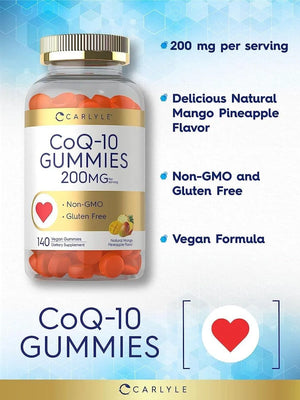 CARLYLE - Carlyle CoQ10 Gummies 200Mg. 140 Gomitas - The Red Vitamin MX - Suplementos Alimenticios - {{ shop.shopifyCountryName }}