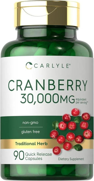 CARLYLE - Carlyle Cranberry 30,000Mg. 90 Capsulas - The Red Vitamin MX - Suplementos Alimenticios - {{ shop.shopifyCountryName }}