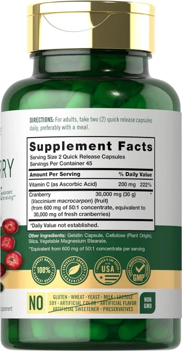 CARLYLE - Carlyle Cranberry 30,000Mg. 90 Capsulas - The Red Vitamin MX - Suplementos Alimenticios - {{ shop.shopifyCountryName }}