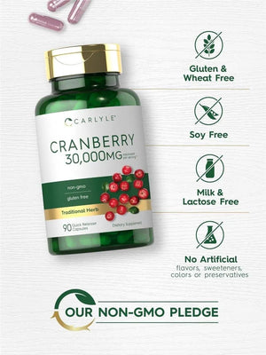 CARLYLE - Carlyle Cranberry 30,000Mg. 90 Capsulas - The Red Vitamin MX - Suplementos Alimenticios - {{ shop.shopifyCountryName }}