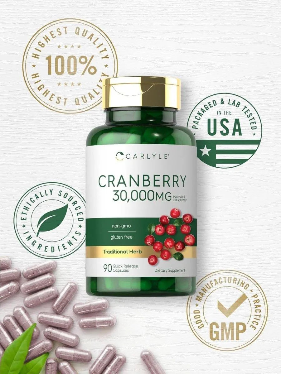 CARLYLE - Carlyle Cranberry 30,000Mg. 90 Capsulas - The Red Vitamin MX - Suplementos Alimenticios - {{ shop.shopifyCountryName }}