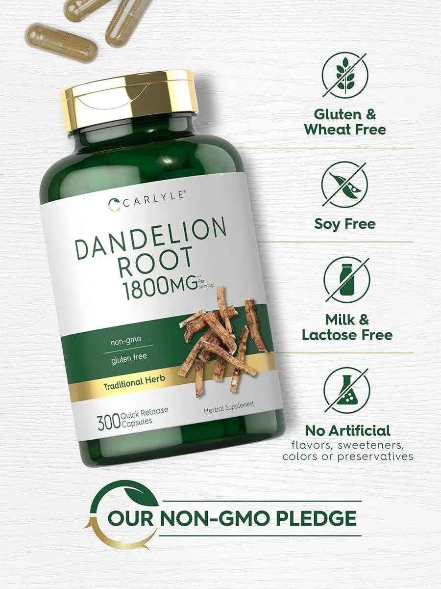 CARLYLE - Carlyle Dandelion Root 1800Mg. 300 Capsulas - The Red Vitamin MX - Suplementos Alimenticios - {{ shop.shopifyCountryName }}