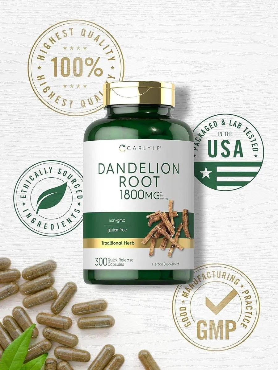 CARLYLE - Carlyle Dandelion Root 1800Mg. 300 Capsulas - The Red Vitamin MX - Suplementos Alimenticios - {{ shop.shopifyCountryName }}