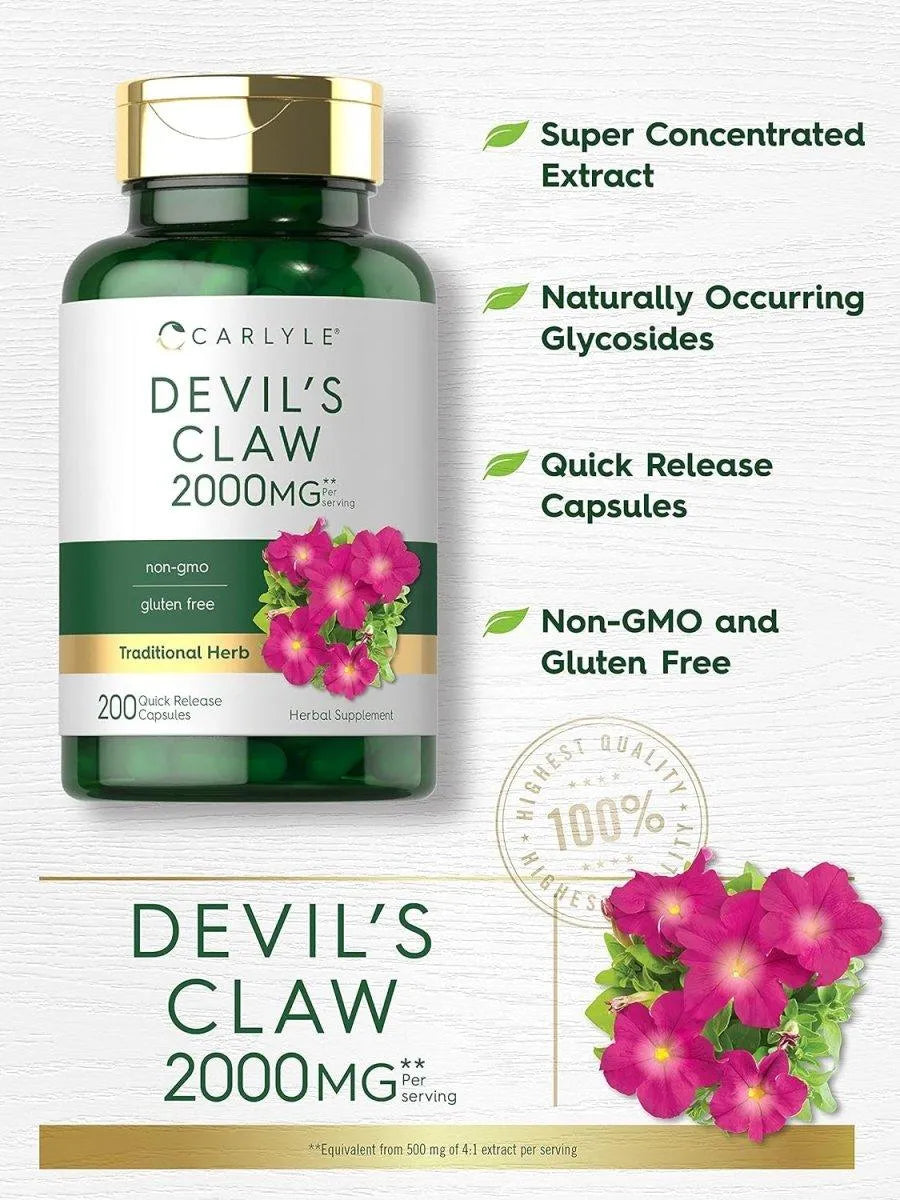 CARLYLE - Carlyle Devils Claw 2000Mg. 200 Capsulas - The Red Vitamin MX - Suplementos Alimenticios - {{ shop.shopifyCountryName }}