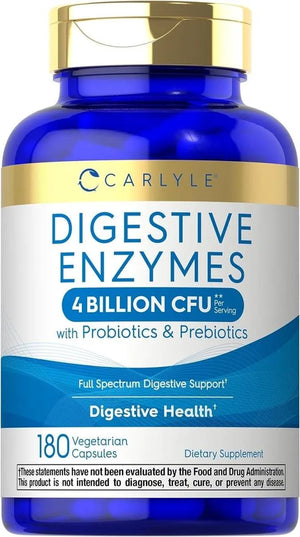 CARLYLE - Carlyle Digestive Enzymes 180 Capsulas - The Red Vitamin MX - Suplementos Alimenticios - {{ shop.shopifyCountryName }}