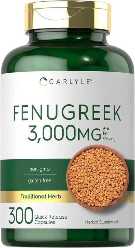 CARLYLE - Carlyle Fenugreek Capsules 3000Mg. 300 Capsulas - The Red Vitamin MX - Suplementos Alimenticios - {{ shop.shopifyCountryName }}