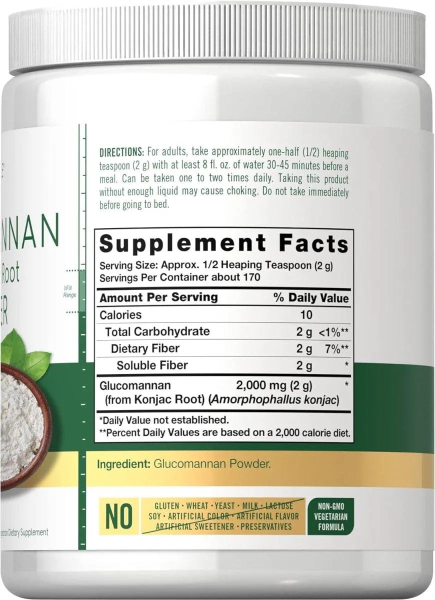 CARLYLE - Carlyle Glucomannan Powder 340Gr. - The Red Vitamin MX - Suplementos Alimenticios - {{ shop.shopifyCountryName }}