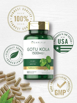 CARLYLE - Carlyle Gotu Kola 1500Mg. 180 Capsulas - The Red Vitamin MX - Suplementos Alimenticios - {{ shop.shopifyCountryName }}