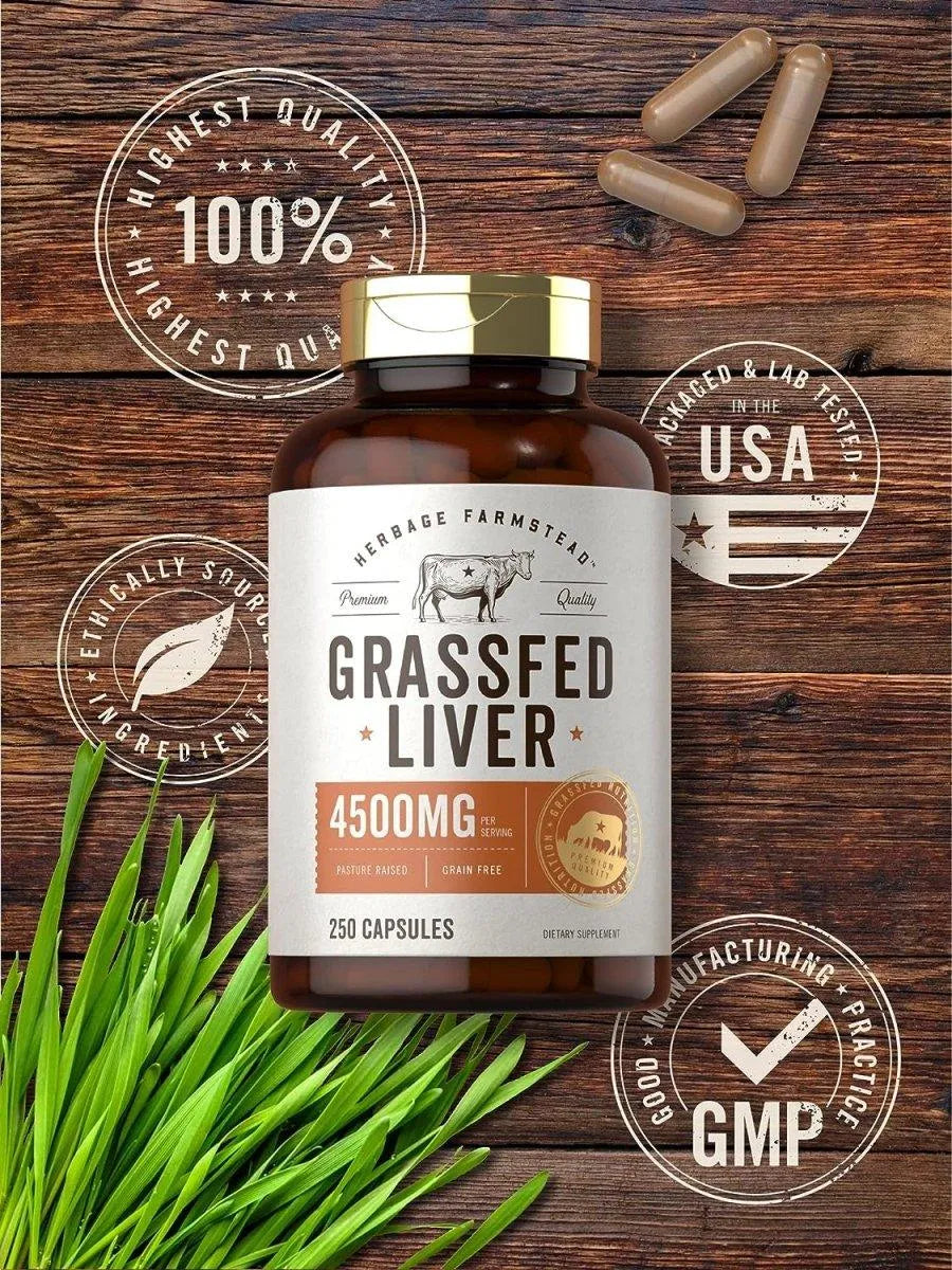 CARLYLE - Carlyle Grass Fed Beef Liver 4500Mg. 250 Capsulas - The Red Vitamin MX - Suplementos Alimenticios - {{ shop.shopifyCountryName }}