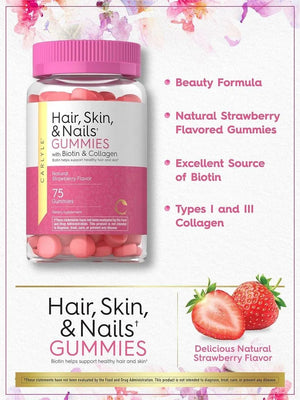 CARLYLE - Carlyle Hair Skin and Nails Vitamins 75 Gomitas - The Red Vitamin MX - Suplementos Alimenticios - {{ shop.shopifyCountryName }}