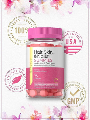 CARLYLE - Carlyle Hair Skin and Nails Vitamins 75 Gomitas - The Red Vitamin MX - Suplementos Alimenticios - {{ shop.shopifyCountryName }}