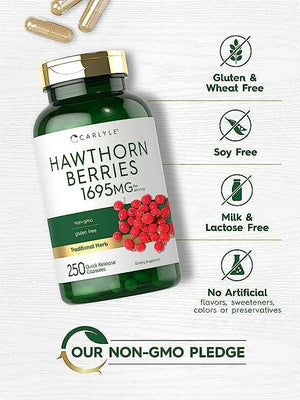 CARLYLE - Carlyle Hawthorn Berry 1695Mg. 250 Capsulas - The Red Vitamin MX - Suplementos Alimenticios - {{ shop.shopifyCountryName }}