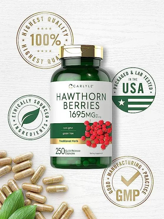 CARLYLE - Carlyle Hawthorn Berry 1695Mg. 250 Capsulas - The Red Vitamin MX - Suplementos Alimenticios - {{ shop.shopifyCountryName }}