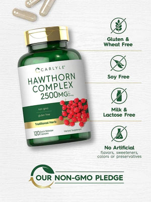 CARLYLE - Carlyle Hawthorn Berry Complex 2500Mg. 120 Capsulas - The Red Vitamin MX - Suplementos Alimenticios - {{ shop.shopifyCountryName }}