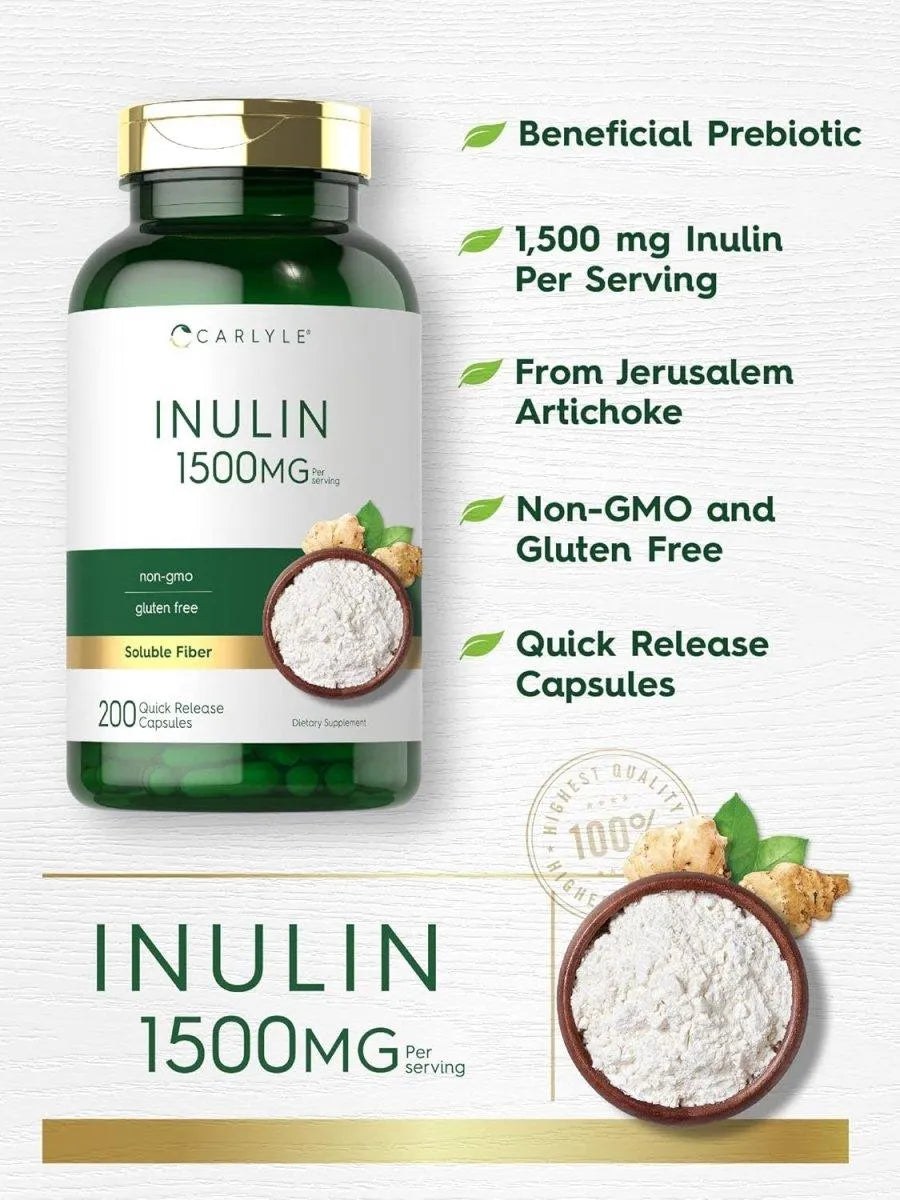 CARLYLE - Carlyle Inulin Powder 1500Mg. 200 Capsulas - The Red Vitamin MX - Suplementos Alimenticios - {{ shop.shopifyCountryName }}