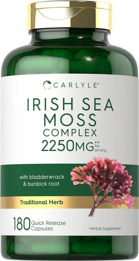 CARLYLE - Carlyle Irish Sea Moss Capsules 2250Mg. 180 Capsulas - The Red Vitamin MX - Suplementos Alimenticios - {{ shop.shopifyCountryName }}