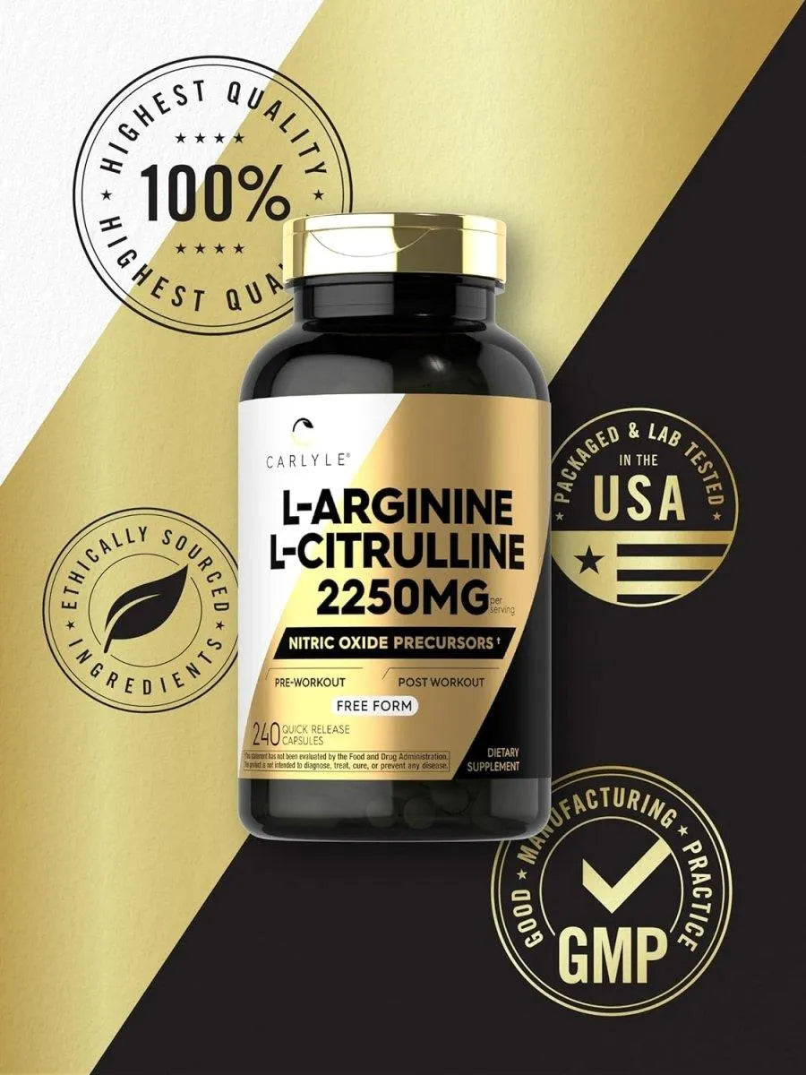 CARLYLE - Carlyle L-Arginine L-Citrulline Complex 2250Mg. 240 Capsulas - The Red Vitamin MX - Suplementos Alimenticios - {{ shop.shopifyCountryName }}