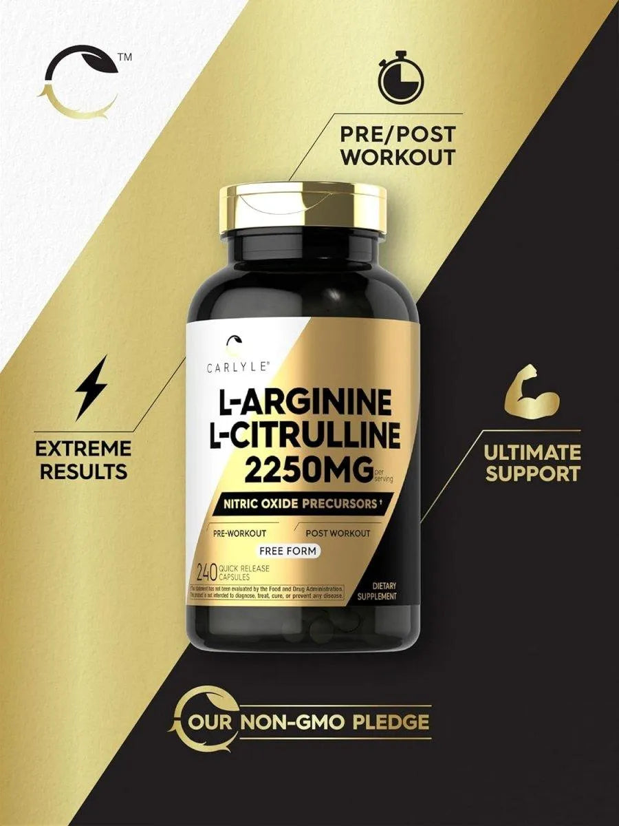 CARLYLE - Carlyle L-Arginine L-Citrulline Complex 2250Mg. 240 Capsulas - The Red Vitamin MX - Suplementos Alimenticios - {{ shop.shopifyCountryName }}