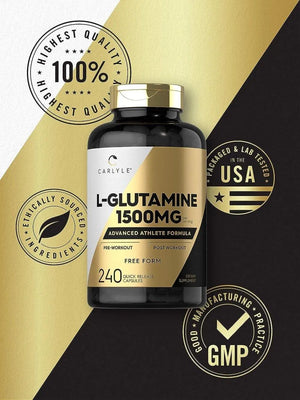 CARLYLE - Carlyle L Glutamine 1500Mg. 240 Capsulas - The Red Vitamin MX - Suplementos Alimenticios - {{ shop.shopifyCountryName }}