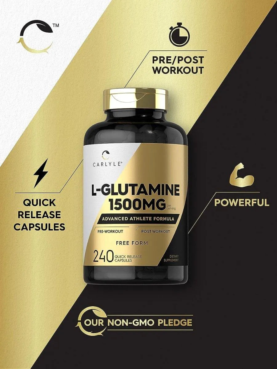 CARLYLE - Carlyle L Glutamine 1500Mg. 240 Capsulas - The Red Vitamin MX - Suplementos Alimenticios - {{ shop.shopifyCountryName }}