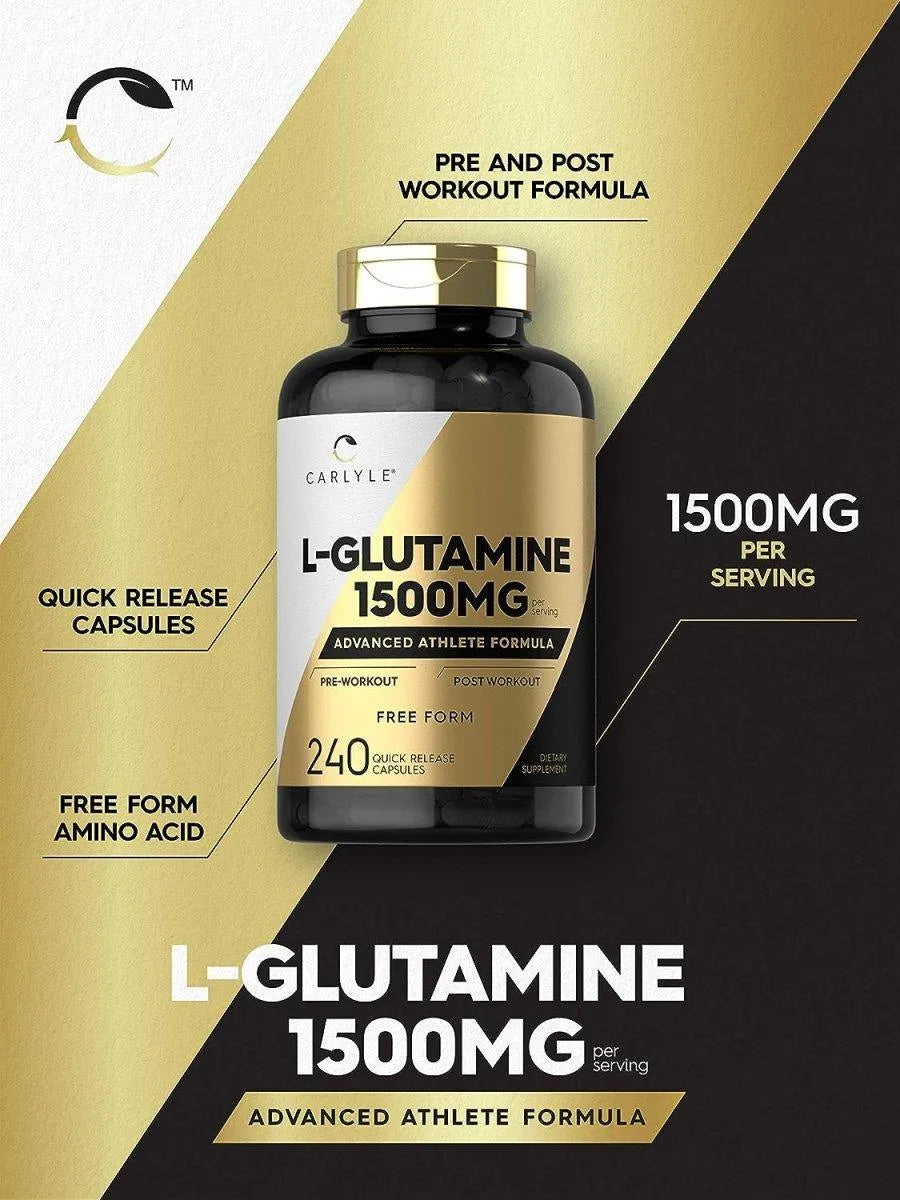 CARLYLE - Carlyle L Glutamine 1500Mg. 240 Capsulas - The Red Vitamin MX - Suplementos Alimenticios - {{ shop.shopifyCountryName }}