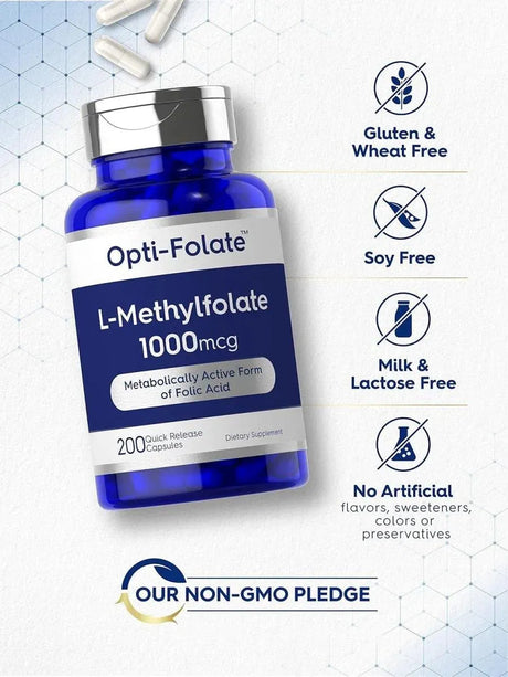 CARLYLE - Carlyle L Methylfolate 1000mcg 200 Capsulas - The Red Vitamin MX - Suplementos Alimenticios - {{ shop.shopifyCountryName }}