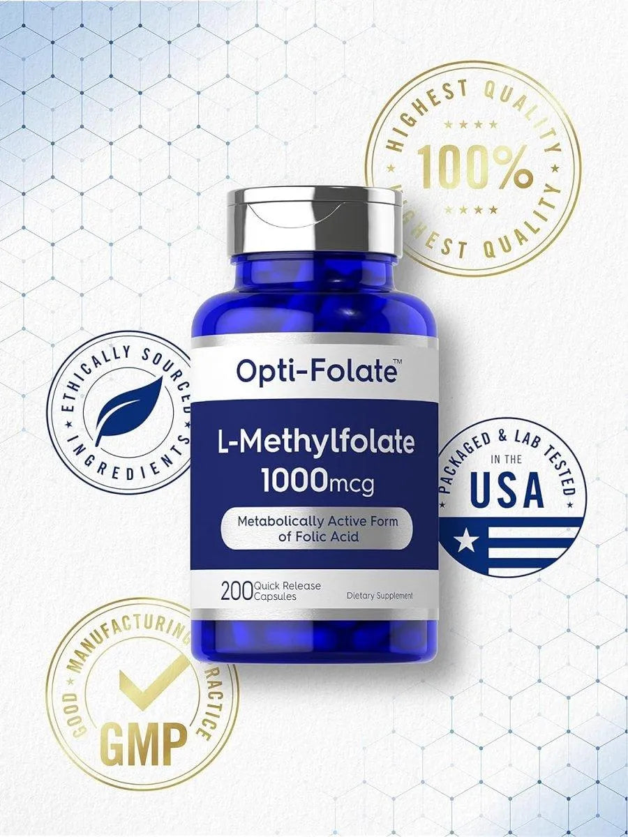 CARLYLE - Carlyle L Methylfolate 1000mcg 200 Capsulas - The Red Vitamin MX - Suplementos Alimenticios - {{ shop.shopifyCountryName }}