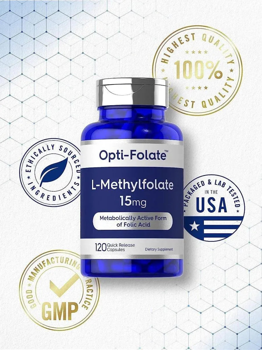 CARLYLE - Carlyle L Methylfolate 15Mg. 120 Capsulas - The Red Vitamin MX - Suplementos Alimenticios - {{ shop.shopifyCountryName }}