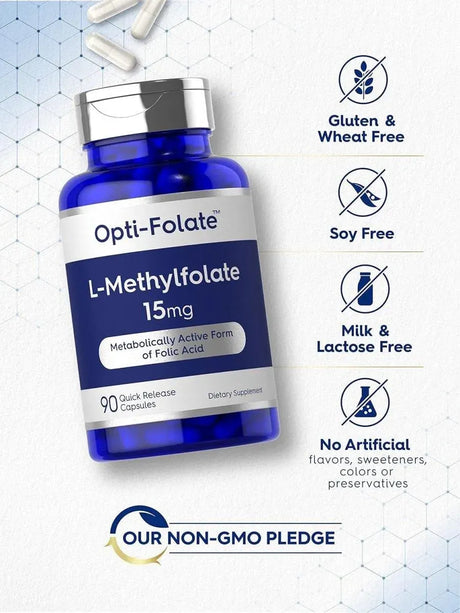 CARLYLE - Carlyle L Methylfolate 15Mg. 90 Capsulas - The Red Vitamin MX - Suplementos Alimenticios - {{ shop.shopifyCountryName }}