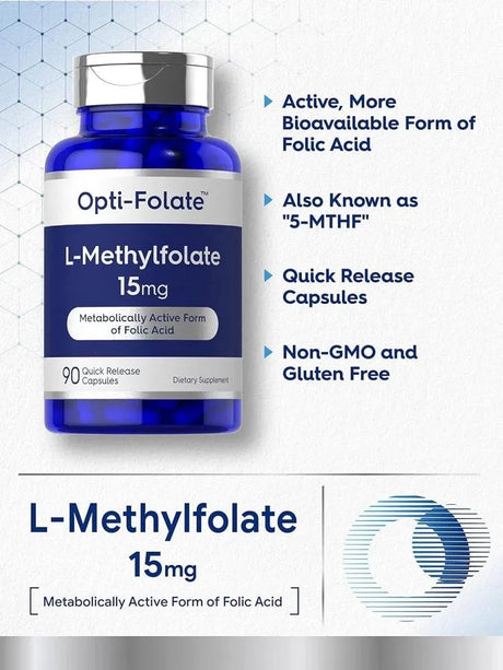CARLYLE - Carlyle L Methylfolate 15Mg. 90 Capsulas - The Red Vitamin MX - Suplementos Alimenticios - {{ shop.shopifyCountryName }}