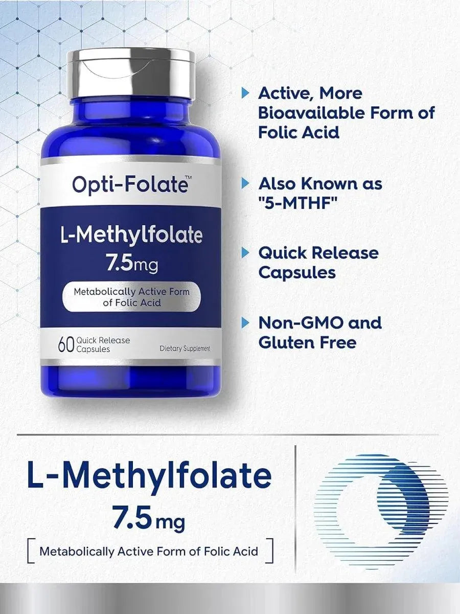 CARLYLE - Carlyle L Methylfolate 7.5Mg. 60 Capsulas - The Red Vitamin MX - Suplementos Alimenticios - {{ shop.shopifyCountryName }}