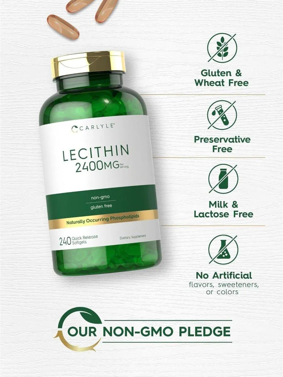 CARLYLE - Carlyle Lecithin 2400Mg. 240 Capsulas Blandas - The Red Vitamin MX - Suplementos Alimenticios - {{ shop.shopifyCountryName }}