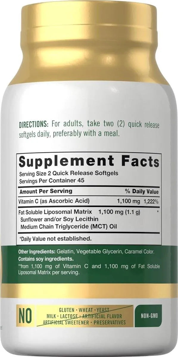 CARLYLE - Carlyle Liposomal Vitamin C 2200Mg. 90 Capsulas Blandas - The Red Vitamin MX - Suplementos Alimenticios - {{ shop.shopifyCountryName }}