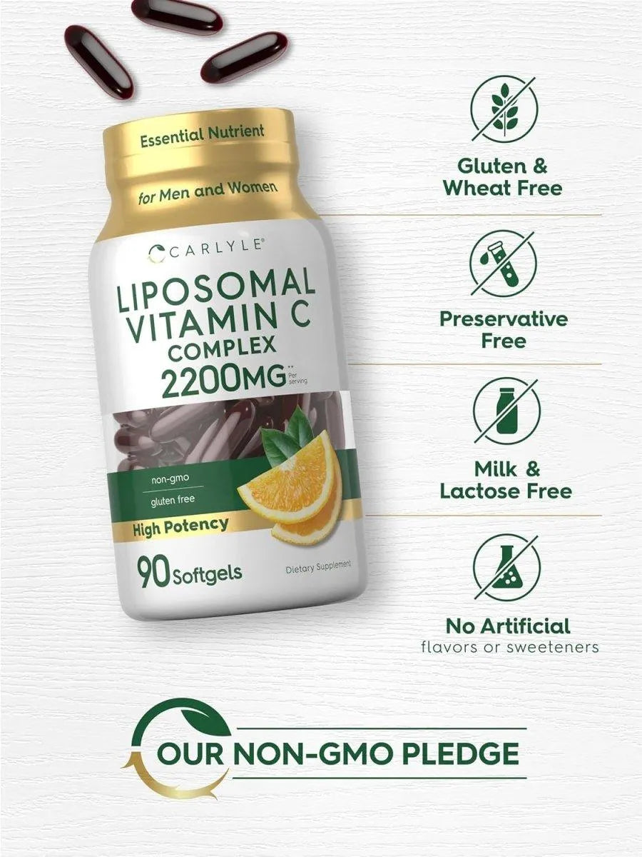 CARLYLE - Carlyle Liposomal Vitamin C 2200Mg. 90 Capsulas Blandas - The Red Vitamin MX - Suplementos Alimenticios - {{ shop.shopifyCountryName }}