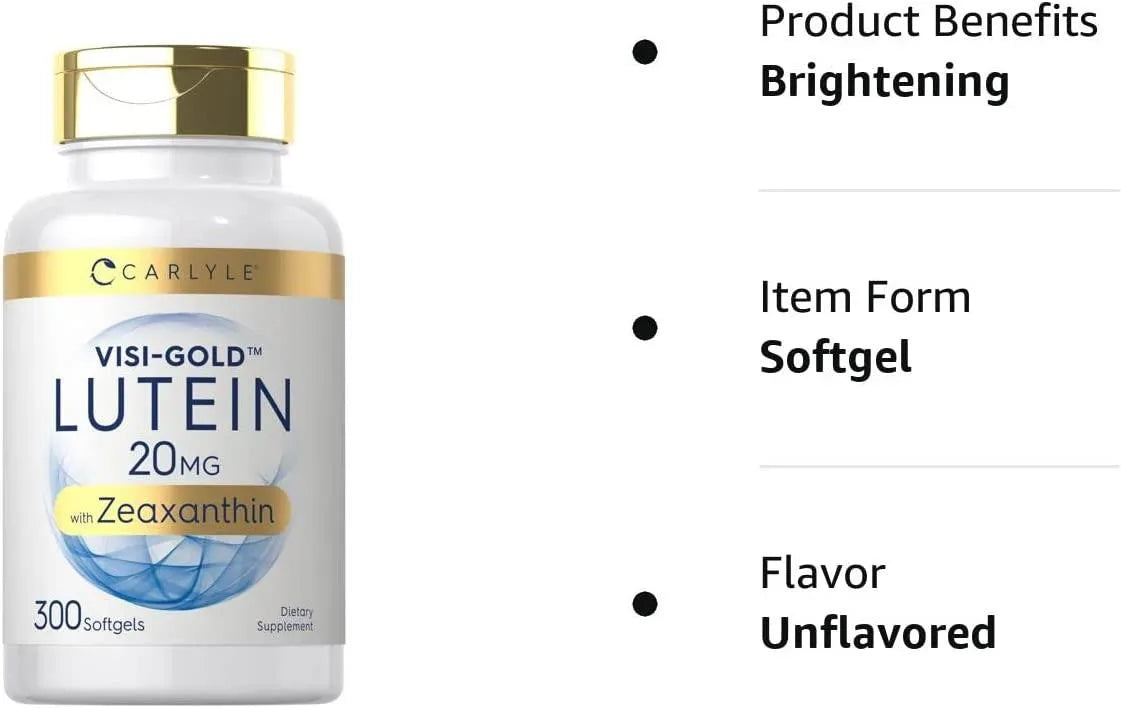 CARLYLE - Carlyle Lutein and Zeaxanthin 20Mg. 300 Capsulas Blandas - The Red Vitamin MX - Suplementos Alimenticios - {{ shop.shopifyCountryName }}