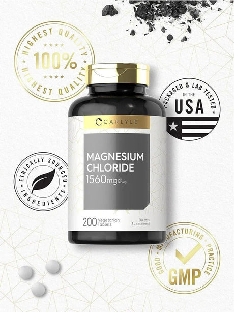 CARLYLE - Carlyle Magnesium Chloride 1560Mg. 200 Tabletas - The Red Vitamin MX - Suplementos Alimenticios - {{ shop.shopifyCountryName }}