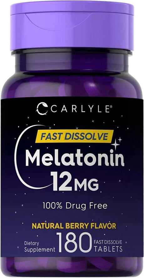 CARLYLE - Carlyle Melatonin 12Mg. Fast Dissolve 180 Tabletas - The Red Vitamin MX - Suplementos Alimenticios - {{ shop.shopifyCountryName }}