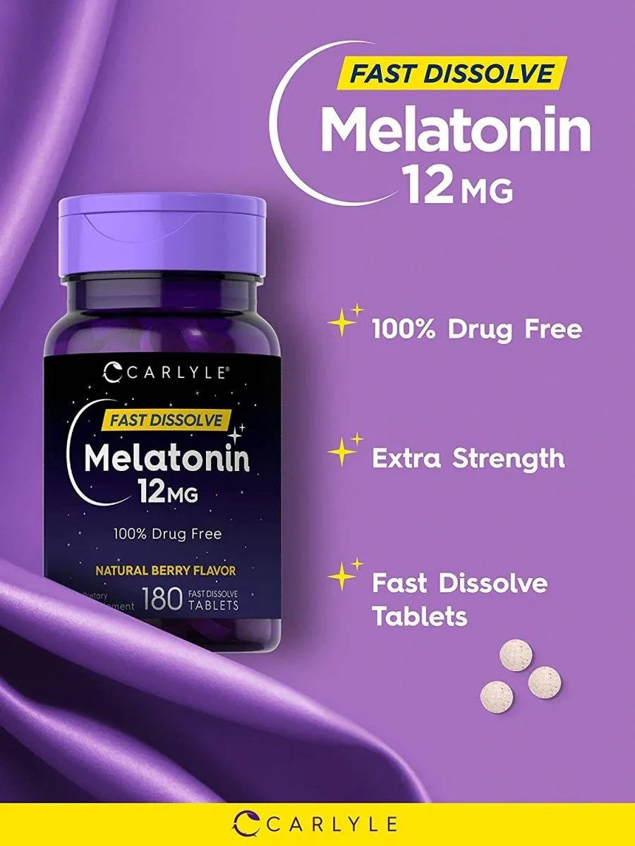 CARLYLE - Carlyle Melatonin 12Mg. Fast Dissolve 180 Tabletas - The Red Vitamin MX - Suplementos Alimenticios - {{ shop.shopifyCountryName }}