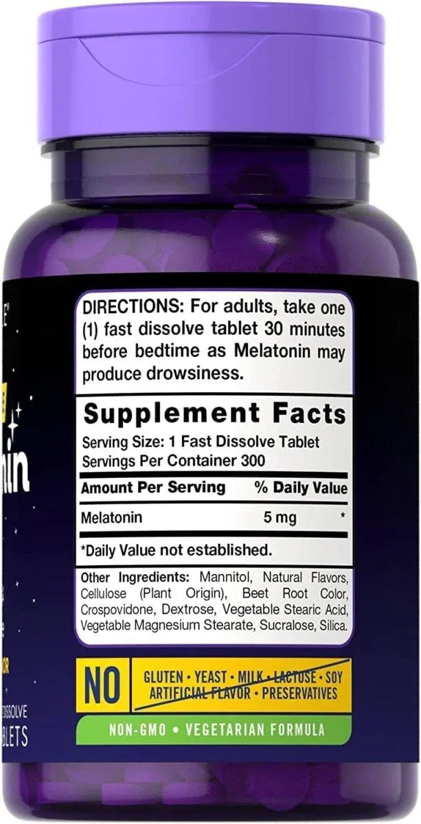 CARLYLE - Carlyle Melatonin Fast Dissolve 5Mg. 300 Tabletas - The Red Vitamin MX - Suplementos Alimenticios - {{ shop.shopifyCountryName }}