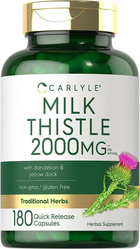 CARLYLE - Carlyle Milk Thistle 2000Mg. 180 Capsulas - The Red Vitamin MX - Suplementos Alimenticios - {{ shop.shopifyCountryName }}