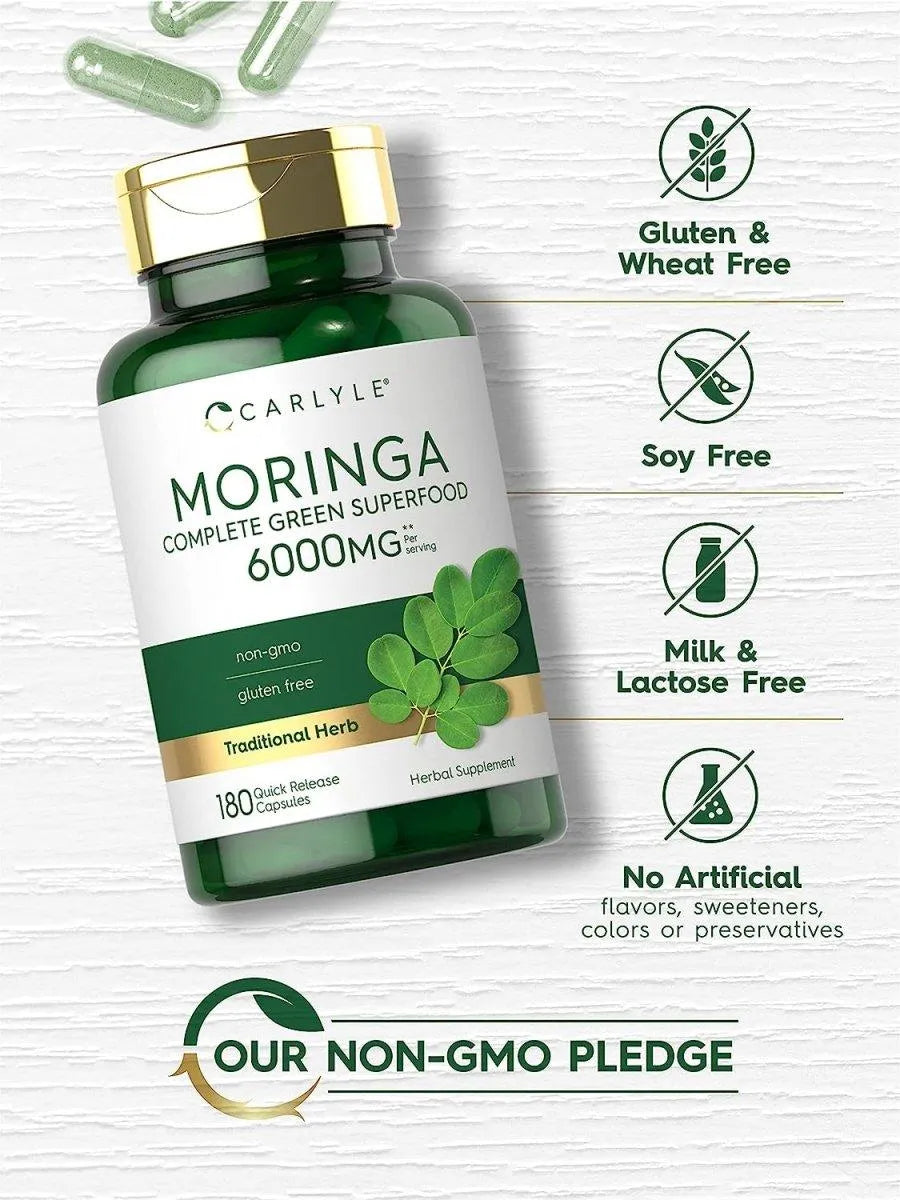 CARLYLE - Carlyle Moringa Oleifera 6000Mg. 180 Capsulas - The Red Vitamin MX - Suplementos Alimenticios - {{ shop.shopifyCountryName }}