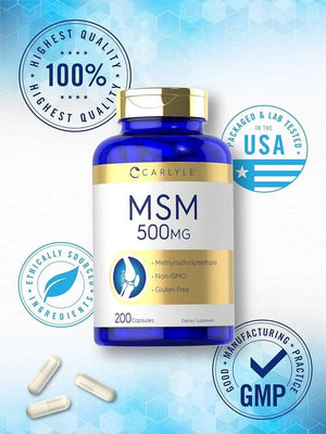 CARLYLE - Carlyle MSM 500Mg. 200 Capsulas - The Red Vitamin MX - Suplementos Alimenticios - {{ shop.shopifyCountryName }}