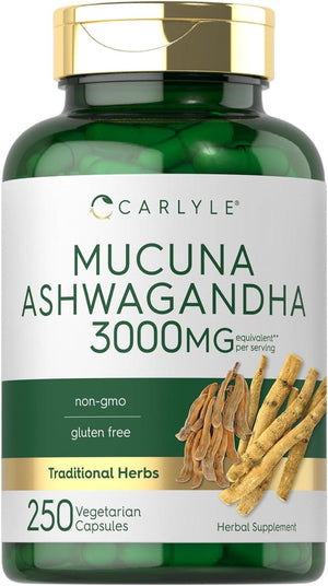 CARLYLE - Carlyle Mucuna with Ashwagandha 250 Capsulas - The Red Vitamin MX - Suplementos Alimenticios - {{ shop.shopifyCountryName }}