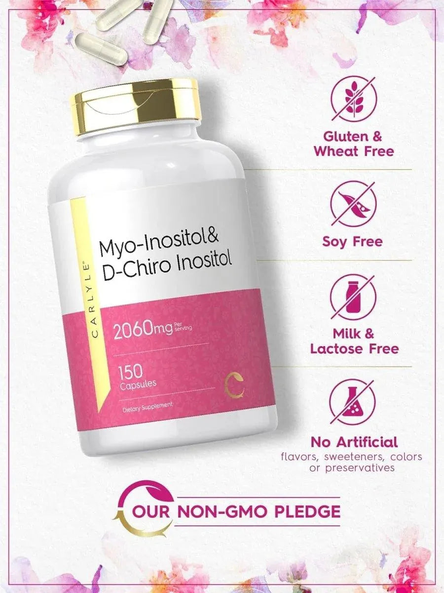 CARLYLE - Carlyle Myo-Inositol & D-Chiro Inositol 2060Mg. 150 Capsulas - The Red Vitamin MX - Suplementos Alimenticios - {{ shop.shopifyCountryName }}