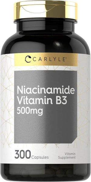 CARLYLE - Carlyle Niacinamide Vitamin B3 500Mg. 300 Capsulas - The Red Vitamin MX - Suplementos Alimenticios - {{ shop.shopifyCountryName }}