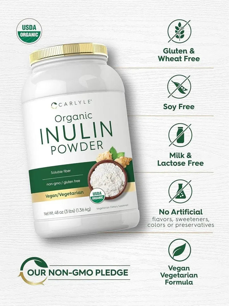 CARLYLE - Carlyle Organic Inulin Powder 1.36Kg. - The Red Vitamin MX - Suplementos Alimenticios - {{ shop.shopifyCountryName }}