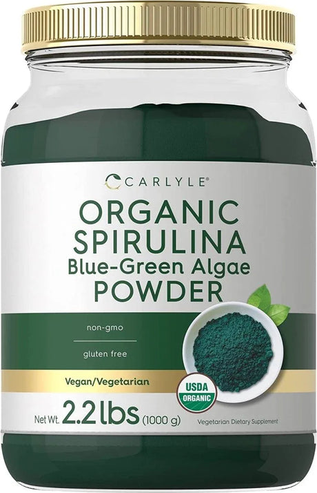 CARLYLE - Carlyle Organic Spirulina Powder 1000Gr. - The Red Vitamin MX - Suplementos Alimenticios - {{ shop.shopifyCountryName }}