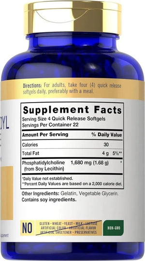 CARLYLE - Carlyle Phosphatidyl Choline 1680Mg. 90 Capsulas Blandas - The Red Vitamin MX - Suplementos Alimenticios - {{ shop.shopifyCountryName }}